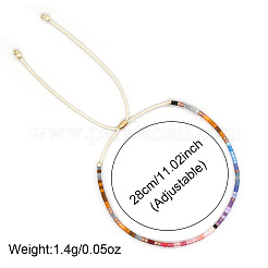 Bracelets coulissants ajustables en perles de plastique&nbsp;YS6543-7