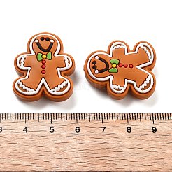 Weihnachtslebkuchenmann-Silikonperlen&nbsp;SIL-U005-01A