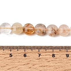 Perles et brins de quartz hématoïde jaune naturel&nbsp;GG-CBA4808-H01-02