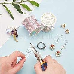 2 rouleau de fil de cuivre rond de 2 couleurs pour l'artisanat et les perles&nbsp;CWIR-FG0001-03B