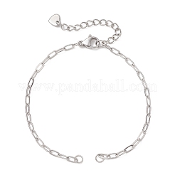 Herstellung von Gliederkettenarmbändern aus Edelstahl 304&nbsp;AJEW-JB01497-01