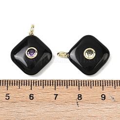 Natürlichen Obsidian Anhänger&nbsp;G-K372-05G-06
