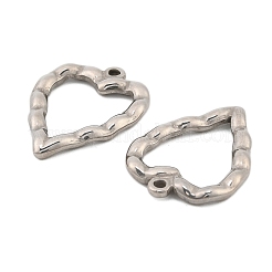 Anhänger aus gehämmertem 304 Edelstahl&nbsp;STAS-B099-01A-P