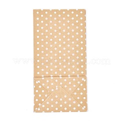 Umweltfreundliche Kraftpapiertüten mit Tupfenmuster&nbsp;AJEW-M207-A01-01