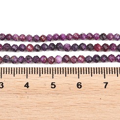 Stränge aus erhitzten natürlichen Sugilith-Perlen&nbsp;G-B193-B02-3mm