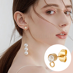 20 pièce de boucles d'oreilles à tige en acier inoxydable 304&nbsp;STAS-UN0059-11