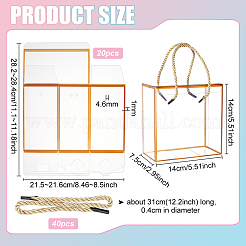 20 caja de regalo de plástico transparente para mascotas&nbsp;CON-BC0007-75B