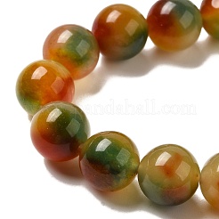 Naturales teñidos abalorios de jade blanco hebras&nbsp;G-M402-C04-26