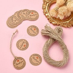 100 etichetta regalo da appendere in carta a pois rotondi a tema Ringraziamento&nbsp;CDIS-YW0001-10A