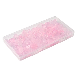 120 Stück 8 Stile transparente Sprühfarbe Glasperlen&nbsp;GLAA-FS0002-25