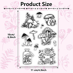 Klarsichtstempel aus PVC-Kunststoff&nbsp;DIY-WH0439-0047