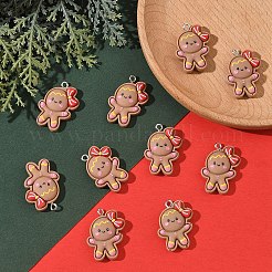 10 Stück Weihnachtsanhänger aus undurchsichtigem Harz&nbsp;RESI-YW0005-10