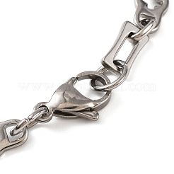 Anlaufgeschützte Gliederkettenarmbänder aus Edelstahl 201&nbsp;BJEW-B078-93P