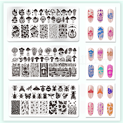 DIY-Nagelkunst-Vorlagen aus Edelstahl&nbsp;MRMJ-WH0092-125