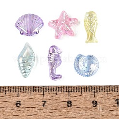 Transparente Kunststoffperlen mit Ozeanmotiv&nbsp;KY-N025-59