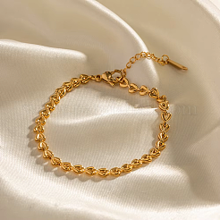 Minimalistische Herzgliederarmbänder aus Edelstahl 304&nbsp;QJ7944