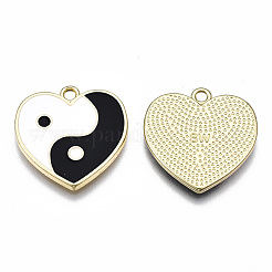 Crémaillère placage pendentifs en émail d'alliage&nbsp;ENAM-T014-02A-RS
