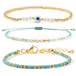 3 Stück Armband-Set aus Messing&nbsp;WN5918-1