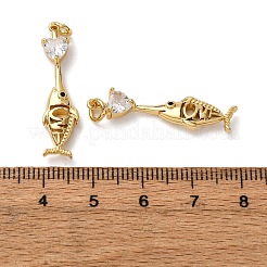 Anhänger aus Zirkonia aus Messing&nbsp;KK-A271-05G-02