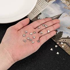 Pendentifs en acier inoxydable 304 avec breloques en forme de cœur de couleur originale résistantes au ternissement&nbsp;X-STAS-Q073