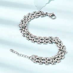 9.5 mm breite Pantherketten-Armbänder aus Edelstahl 304 für Damen und Herren&nbsp;SA-CBAB767-14P