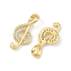 Messing micro pave klare zirkonia anhänger&nbsp;CU-L277-02G