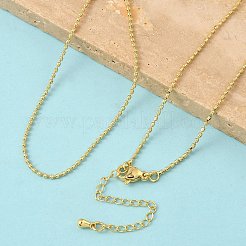 Colliers à chaîne à billes en laiton de 1.5 mm&nbsp;NJEW-Z097-03G