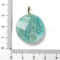 Natürliche Amazonit facettierte Anhänger&nbsp;G-A287-02G-05