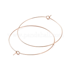 Orecchini a cerchio in acciaio inossidabile chirurgico 316l con placcatura ionica (ip)&nbsp;STAS-D164-06RG