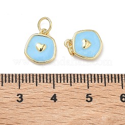 Ciondoli smaltato in ottone&nbsp;KK-C251-36G-02
