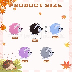 10 Stück 5 Farben Igel-Silikonperlen&nbsp;SIL-SZ0001-48