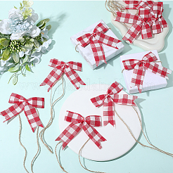 Lazo de poliéster navideño para decorar cajas de regalo&nbsp;AJEW-WH20033-136B