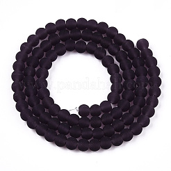 Chapelets de perles en verre transparente  &nbsp;LS-GLAA-T032-T4mm-MD03