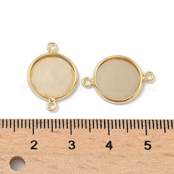 Impostazioni cabochon in ottone tondo piatto&nbsp;KK-K414-13D-G