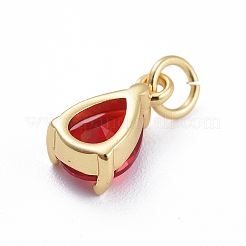 Colgante micropavé cubic zirconia de latón&nbsp;ZIRC-E164-64G-A