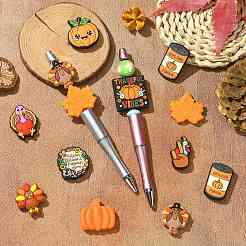 20 Stück Silikonperlen-Sets in 10 Stilen zum Thema Thanksgiving Day&nbsp;SIL-CJ0002-88