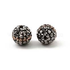 Runde Klasse a Strass   plattierte  Perlen&nbsp;RB-O027-02