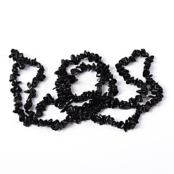 Natürlichen Obsidian Chip Bead Stränge&nbsp;X-F079