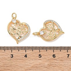 Valentinstag-Anhänger aus Messing mit klaren Zirkonia&nbsp;XGRQ3K440-558G