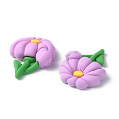Cabochons en résine opaque&nbsp;CRES-P023-04E