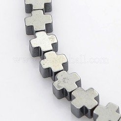 Electroplate non magnetici ematite sintetico fili di perline&nbsp;G-J211-M