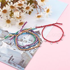 Bracciali di perline intrecciati con fili di nylon regolabili&nbsp;BJEW-JB06058