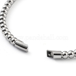 Anlaufgeschütztes Scharnierarmband aus 201 Edelstahl&nbsp;STAS-Z057-01D