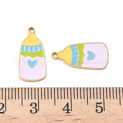 304 Edelstahl-Emaille-Anhänger&nbsp;X1-STAS-G360-04G-03