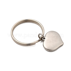 4 llavero de corazón de acero inoxidable 304&nbsp;KEYC-JKC01373