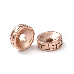 Placcatura ionica (ip) perle in acciaio inossidabile 304&nbsp;STAS-F243-12RG