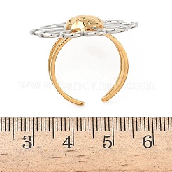 Anelli aperti regolabili in acciaio inossidabile 304 per donna&nbsp;RJEW-B158-01GP