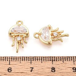 Pendenti in ottone con zirconi cubici&nbsp;KK-T074-94B-G