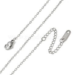 Collares de cadena de cable de acero inoxidable 304 de 1.6 mm para mujer&nbsp;SA-CBACA62-03P