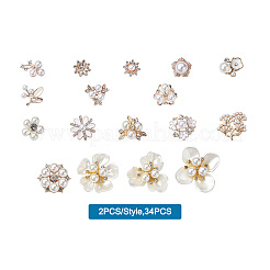 Cabochons en alliage&nbsp;PALLOY-TA0002-20